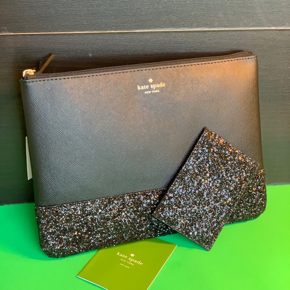 ✨Kate Spade Set in Black Glitter ✨ - Picture 2 of 7